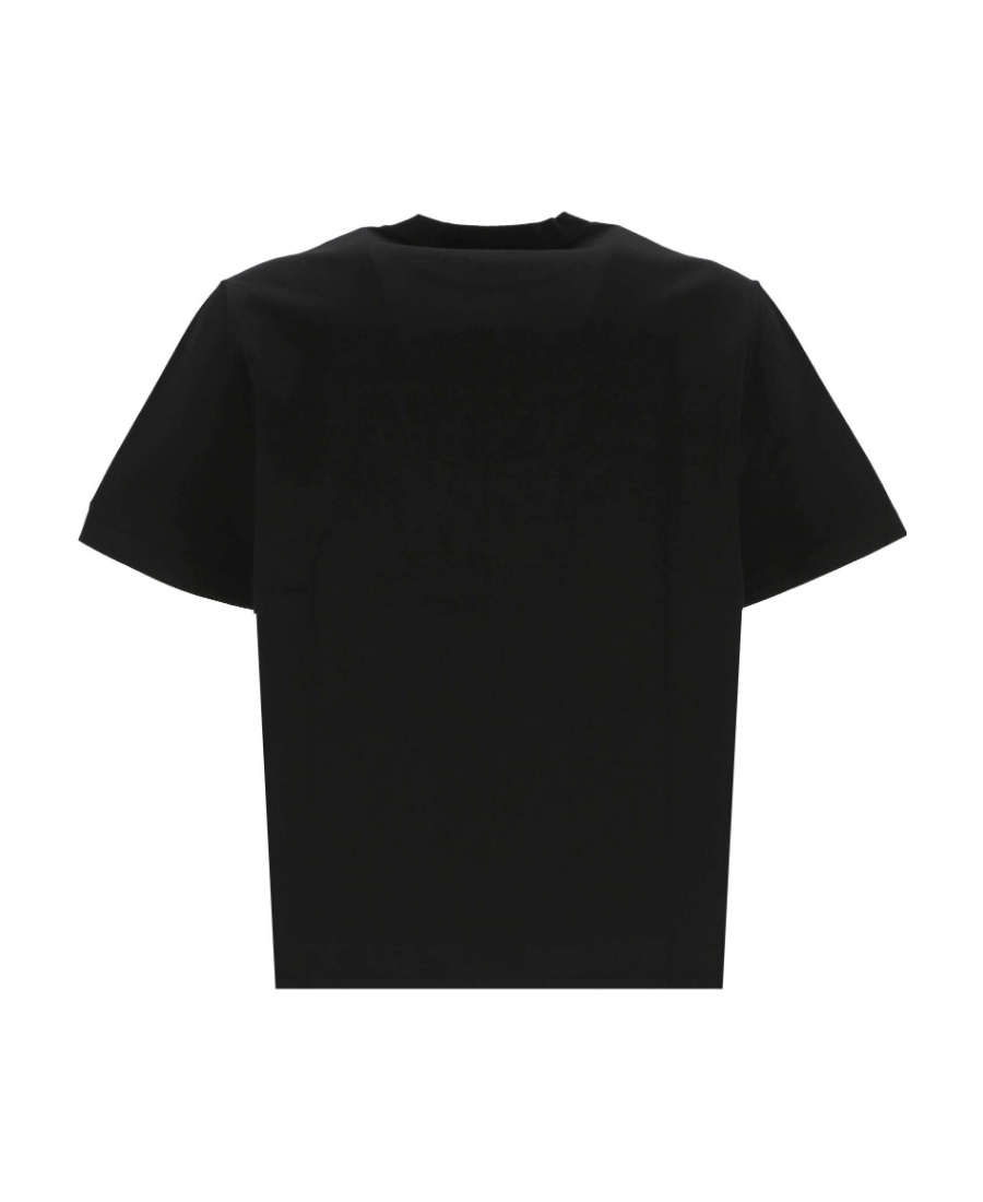 Lanvin Embroidered-logo Short-sleeved T-shirt In Black