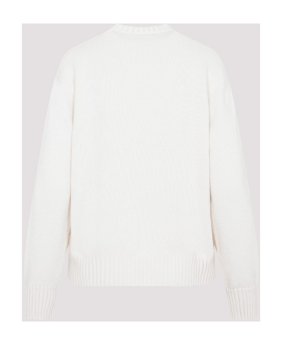 Polo Ralph Lauren Logo-embellished Long-sleeve Jumper In White