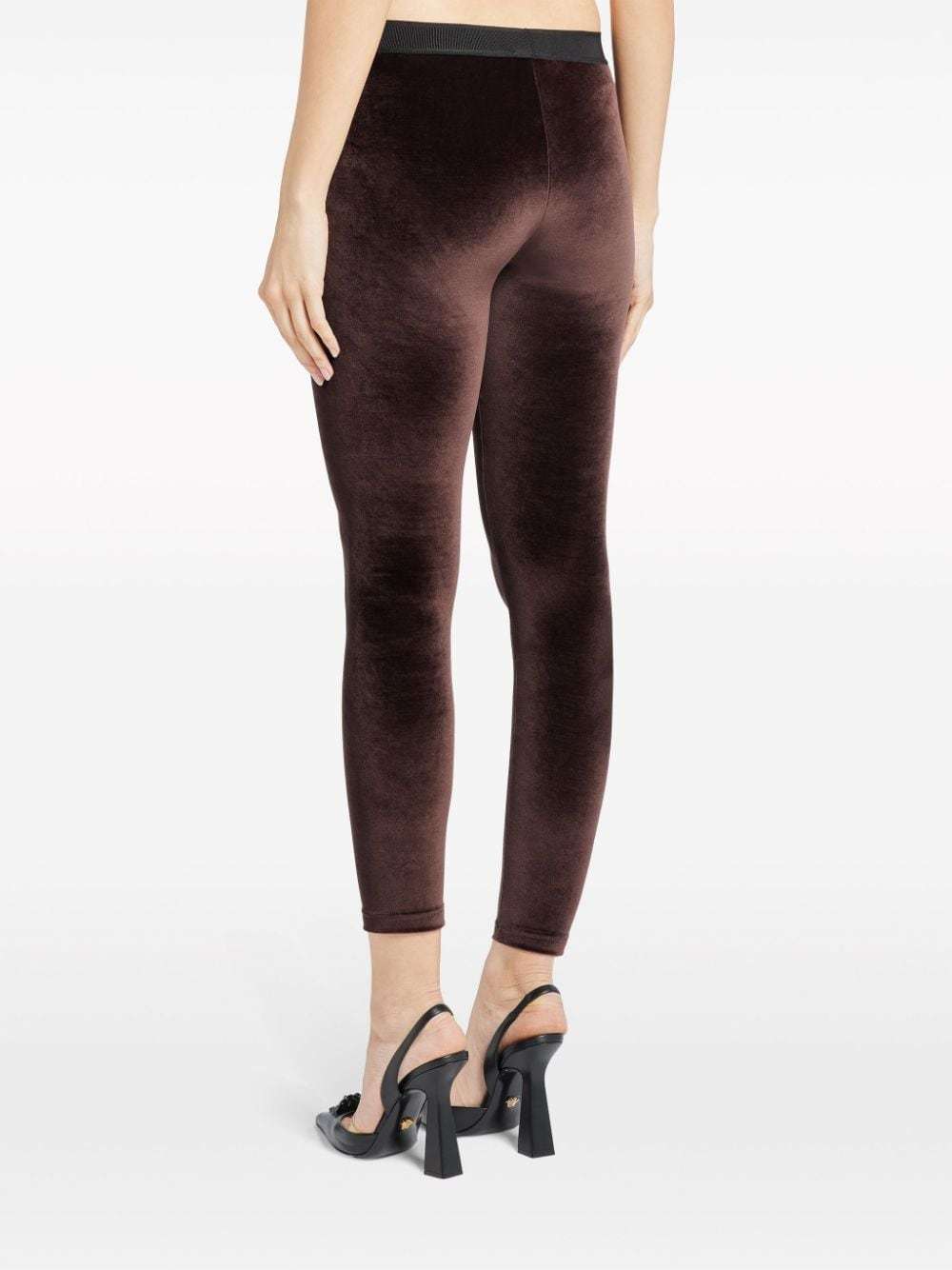 Tom Ford Brown Jersey Signature Leggings In Black