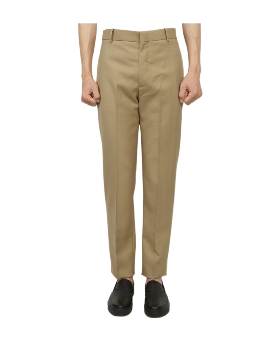 ALEXANDER MCQUEEN PRESSED-CREASE SLIM-CUT TROUSERS