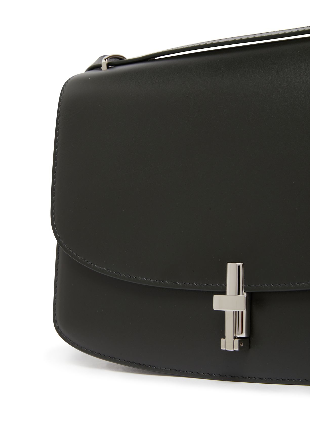 Shop The Row Sofia 10 Clamshell Saddle Bag In Black