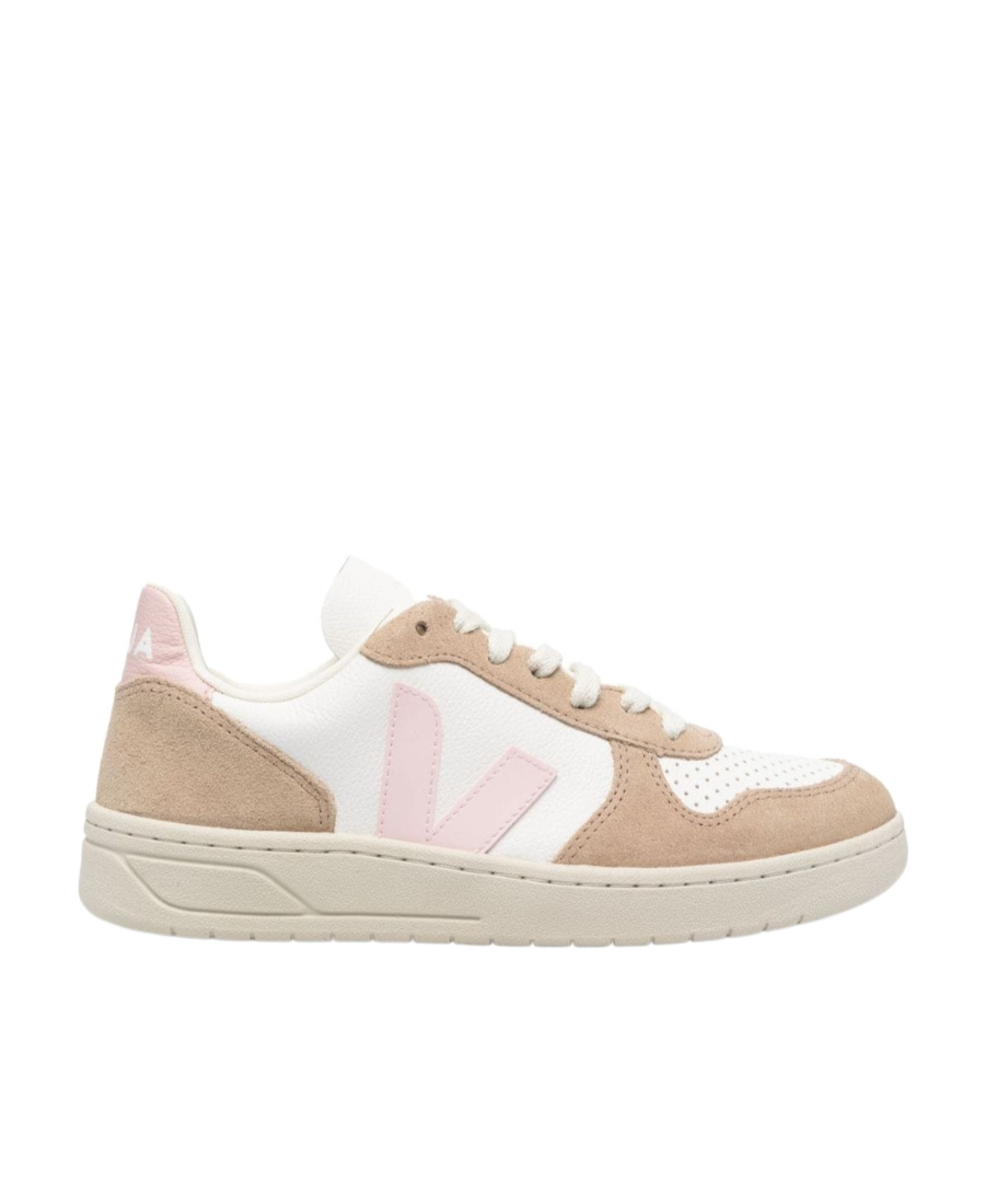 Veja V10 Chromefree Low-top Sneakers In Nude