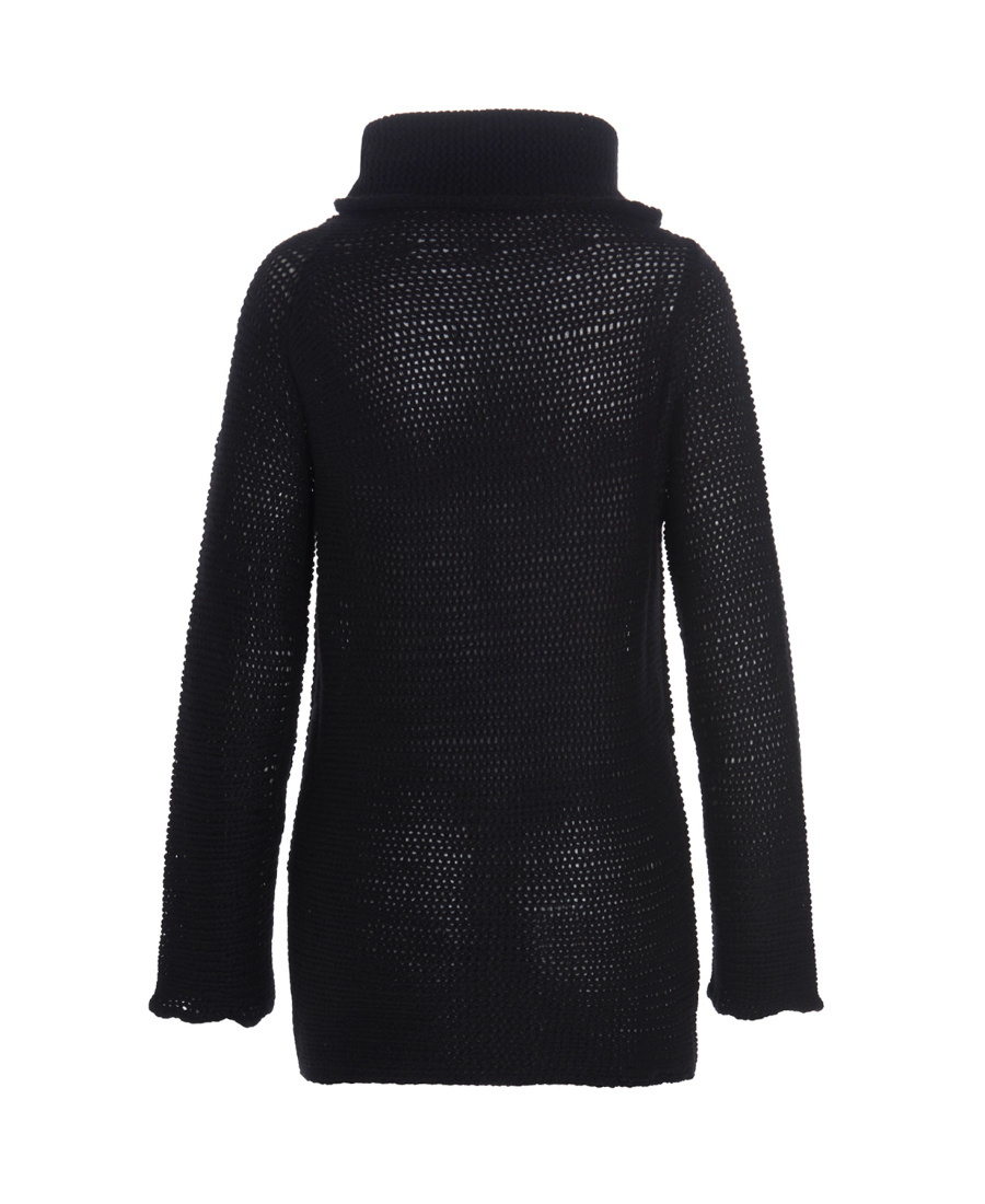 Ann Demeulemeester Knitted Pullover In Black