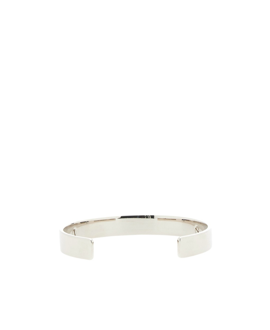 Dolce & Gabbana Logo-debossed Two-tone Bracelet In White
