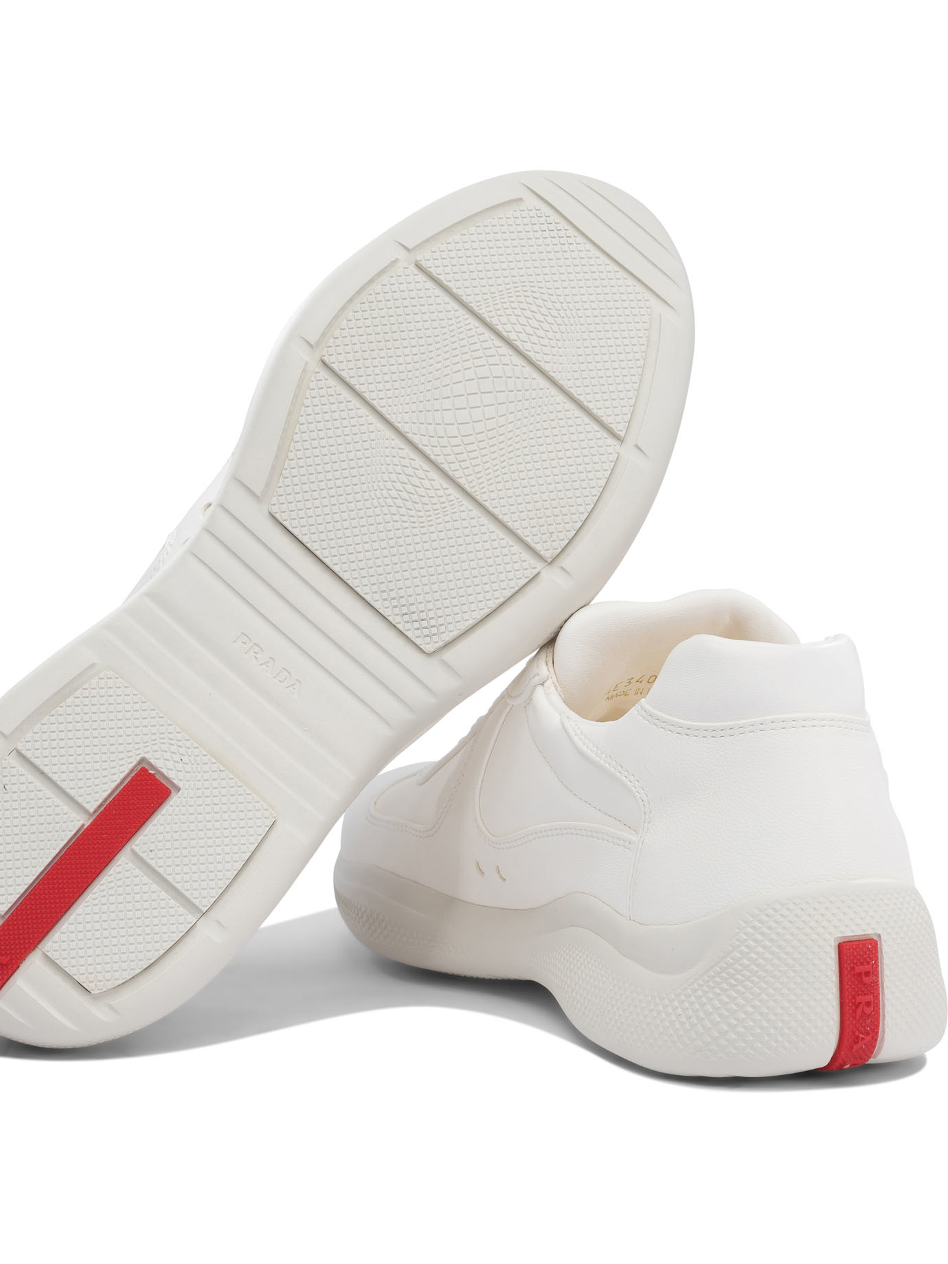 Prada "america's Cup" Sneakers In Nude