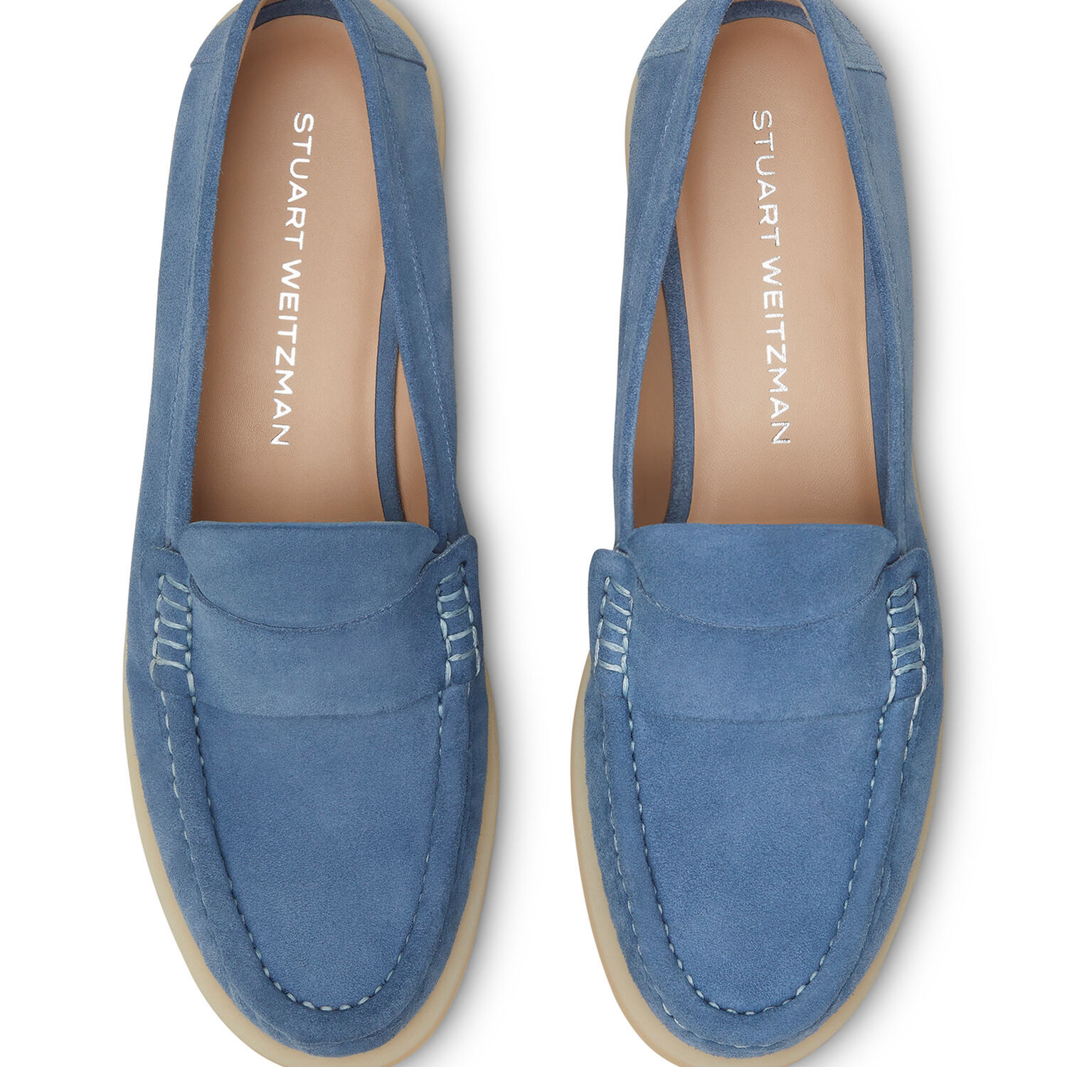 Stuart Weitzman Blake Loafers In Blue