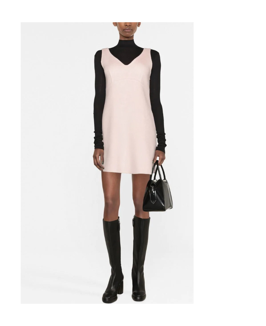 P.a.r.o.s.h Sleeveless Wool Minidress In Pink