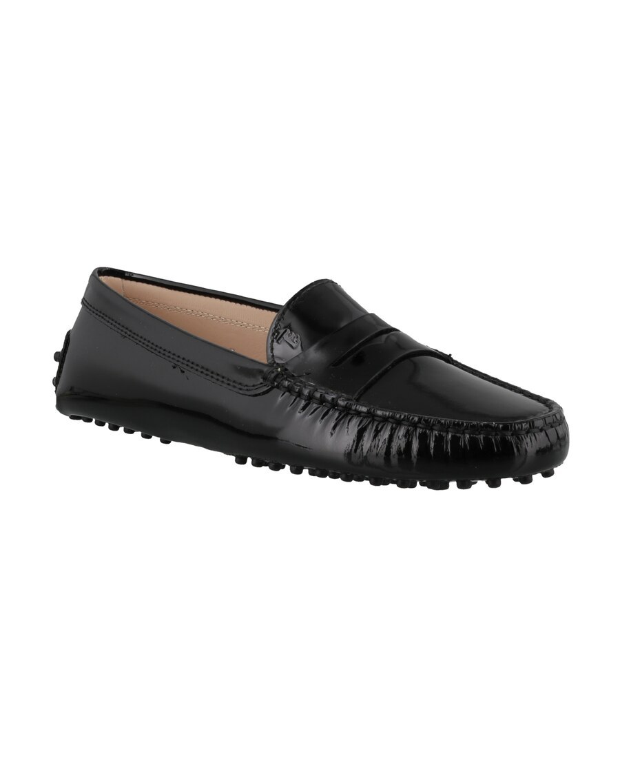 Tod's Woman Loafers Black Size 8 Leather In Black