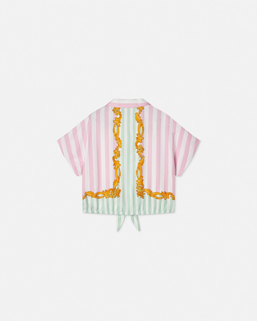 Versace Patterned Shirt In Pink