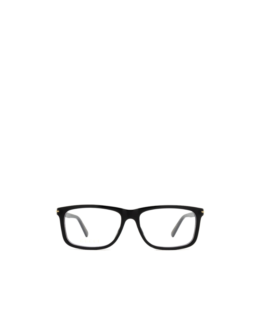 Gucci Demo Rectangular Men's Eyeglasses Gg1447o 001 57 In Black