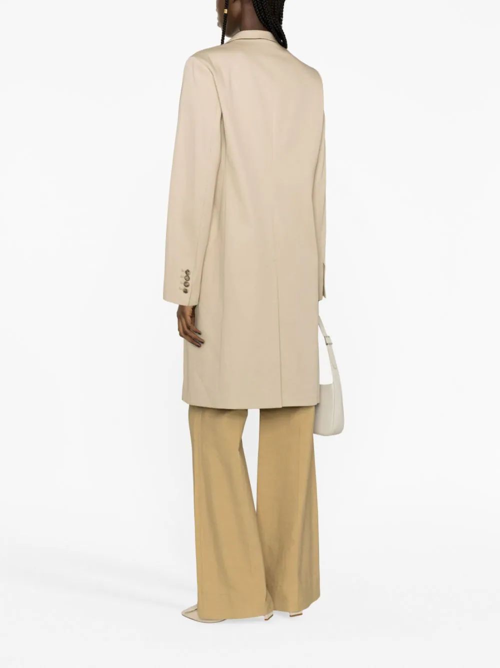 Totême Single-breasted Coat In Nude