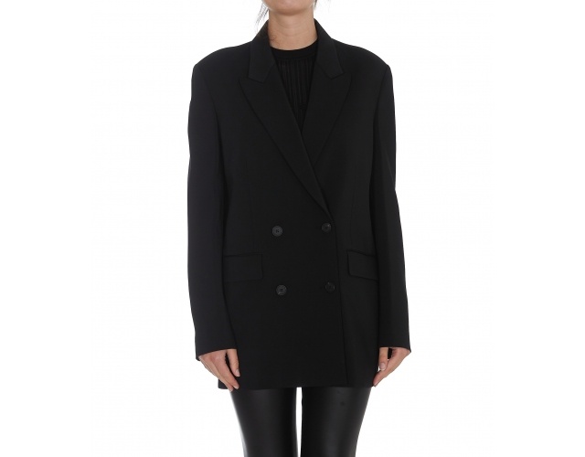 The Row Tristana Double-breasted Blazer In Black