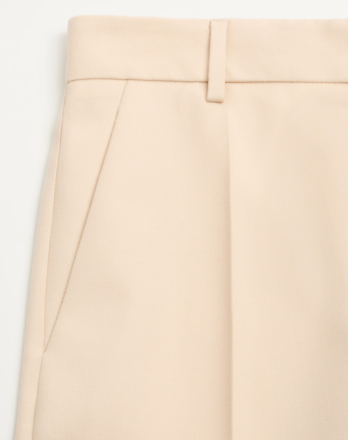 Valentino Hose Aus Diagonal Dry Wool Frau Elfenbein 50 In Nude