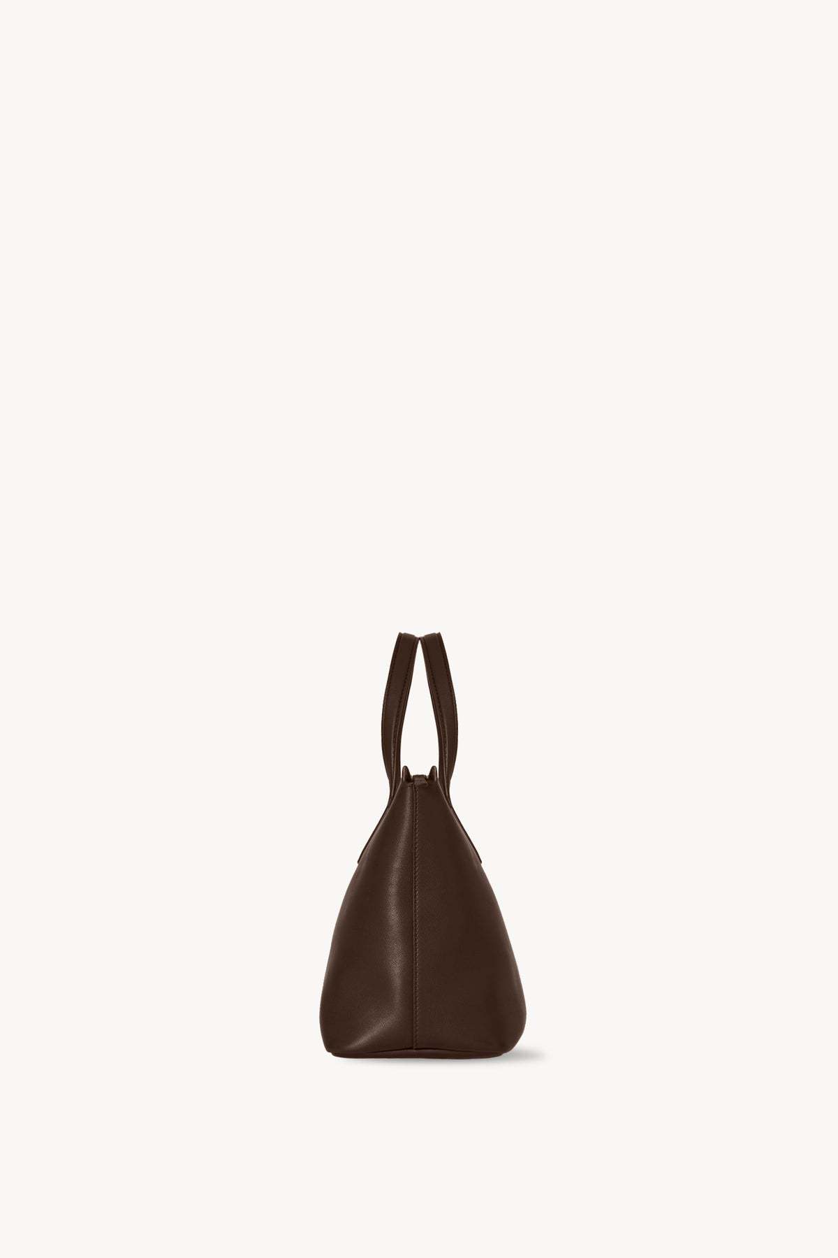 The Row Marcel Leather Handbag In Brown