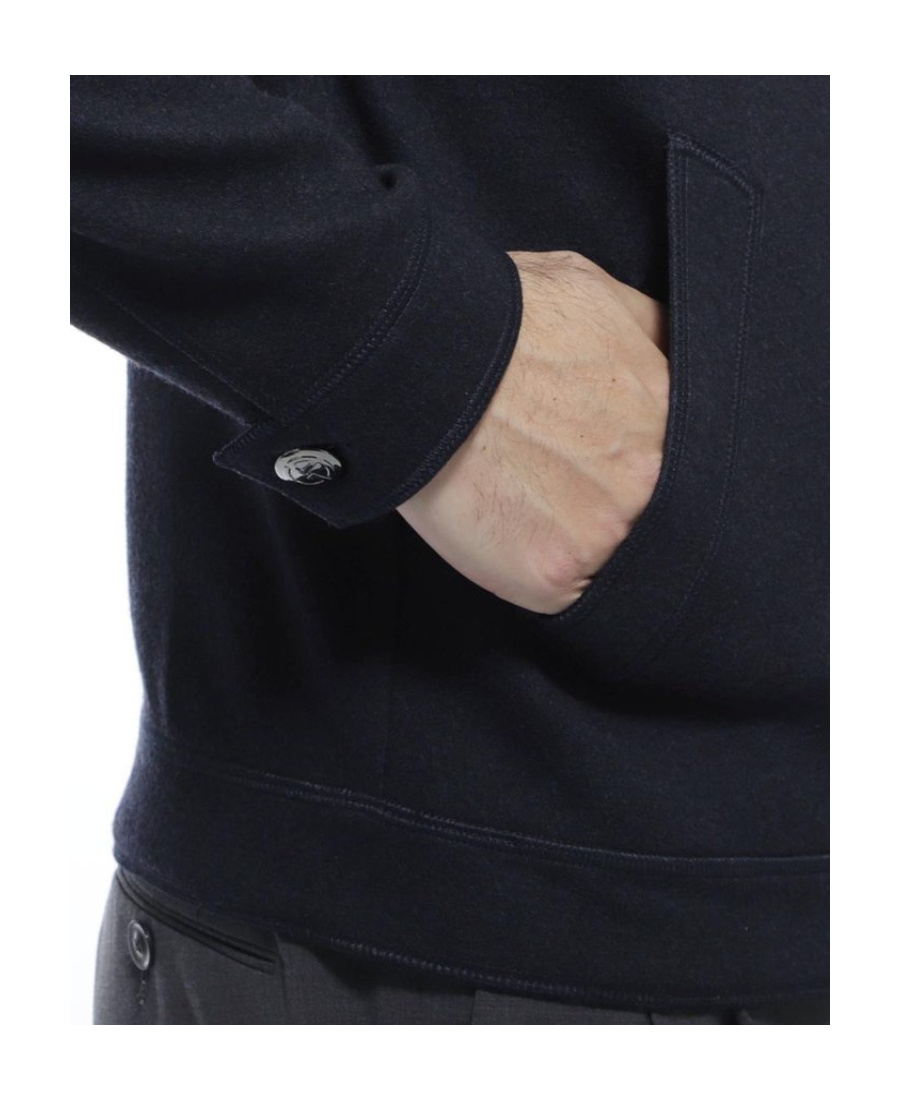 Giorgio Armani Logo Details Casual Jacket In Black