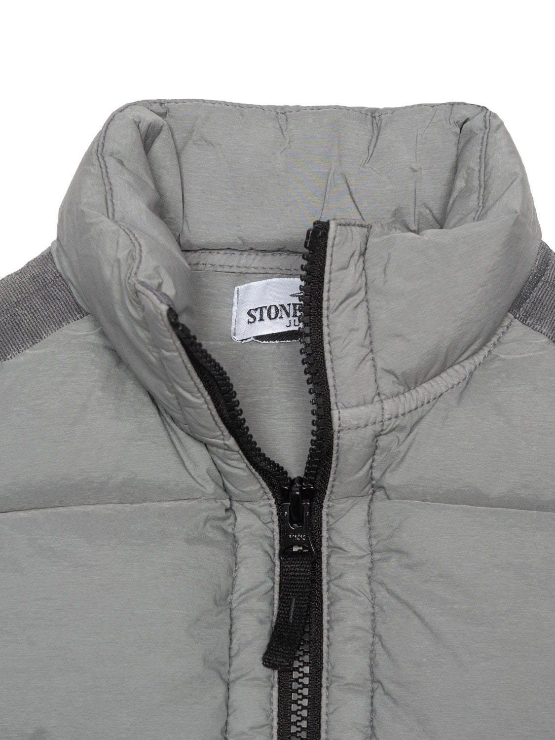 STONE ISLAND STONE ISLAND JUNIOR COMPASS-BADGE ZIPPED PADDED GILET