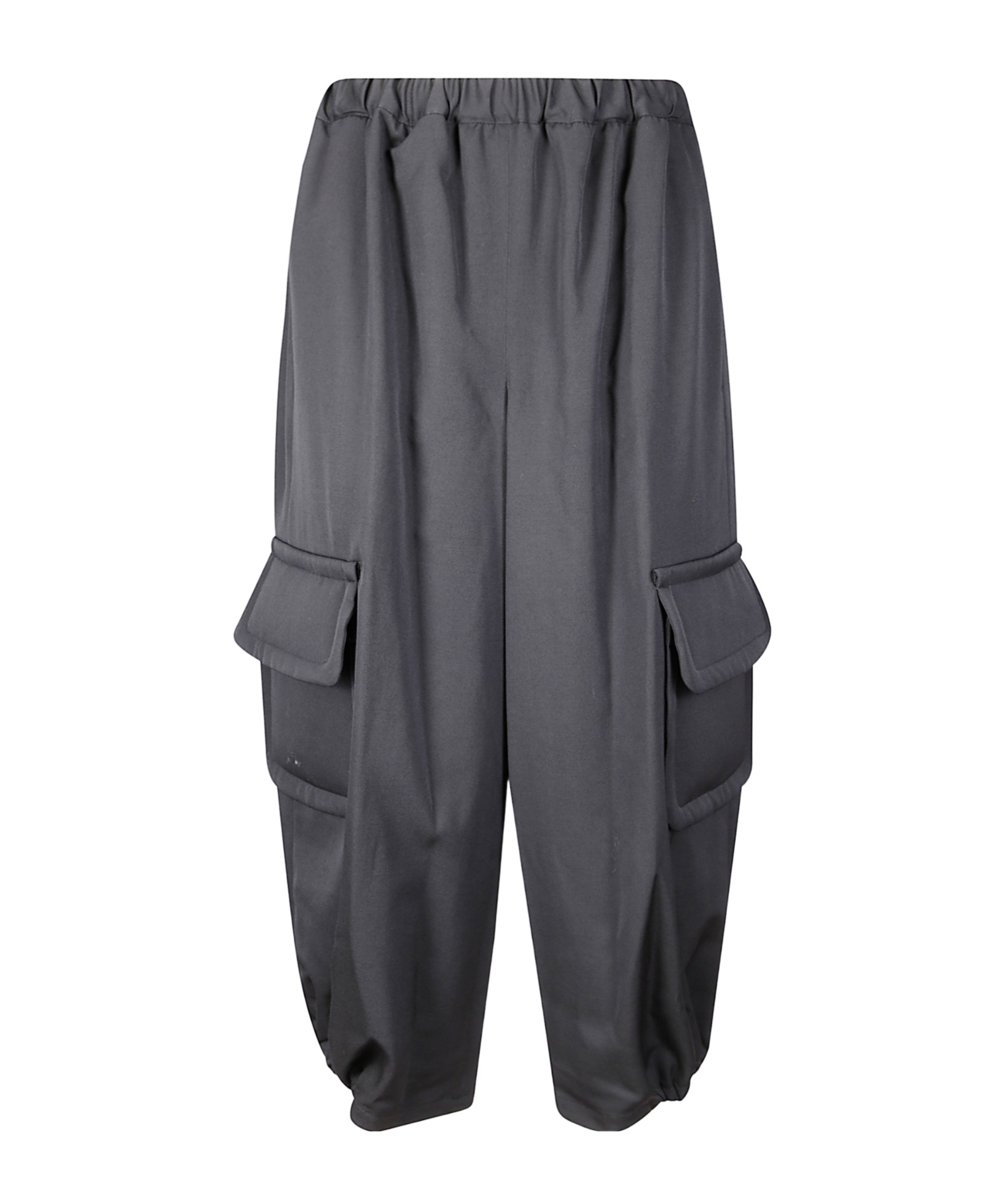 Comme Des Garçons Elasticated Waistband Pants In Black