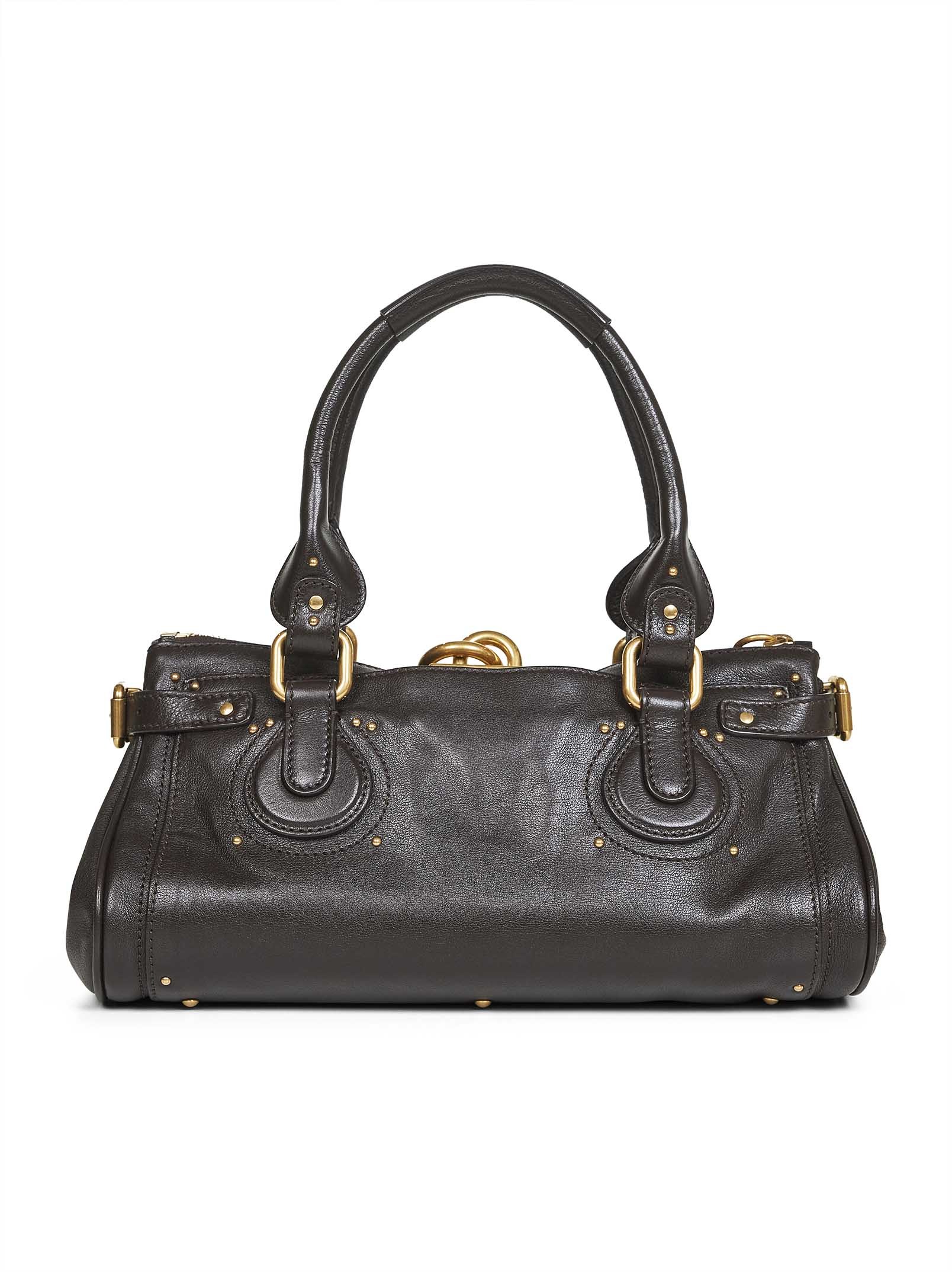 Chloé Women Kohl Brown Paddington Shoulder Bag In Black