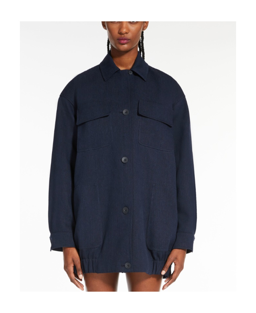Max Mara Tooling Jacket In Black