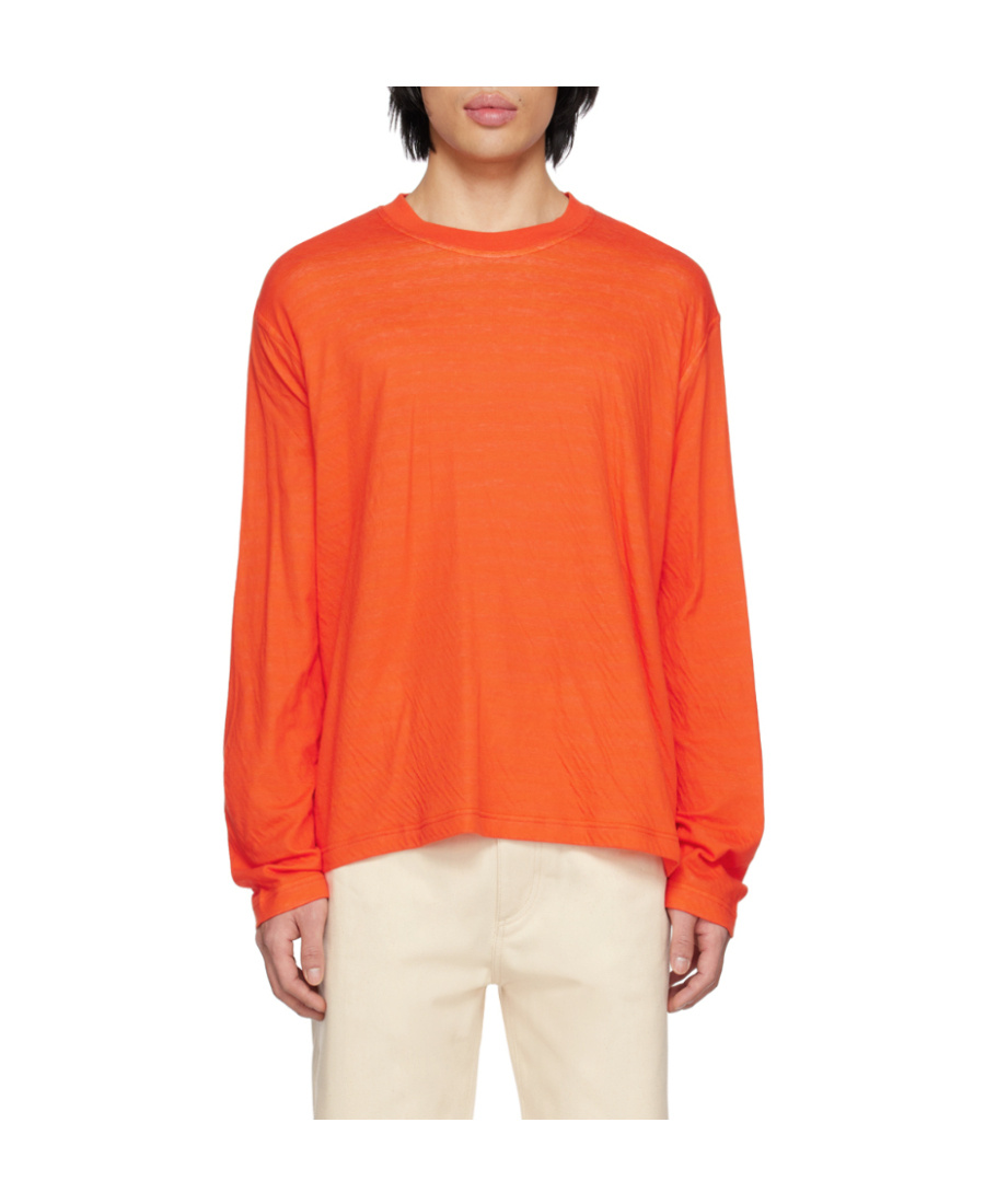 Sunnei Long-sleeved T-shirt In Orange