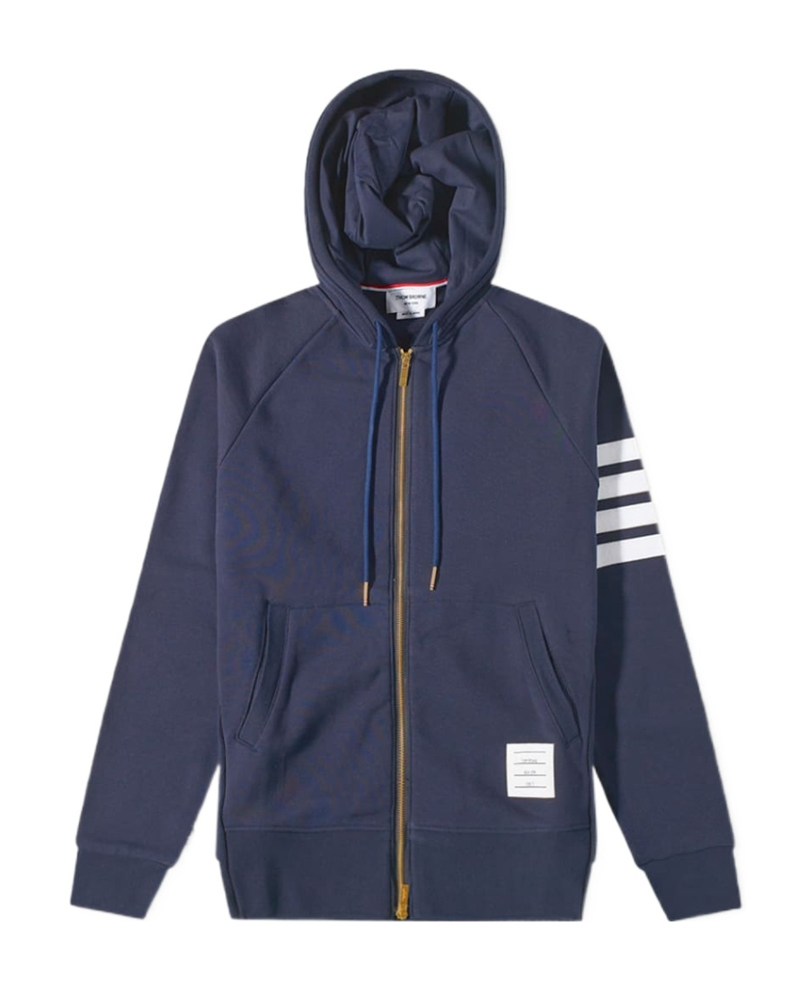 Thom Browne 4-striped Sweater With Logo In Black