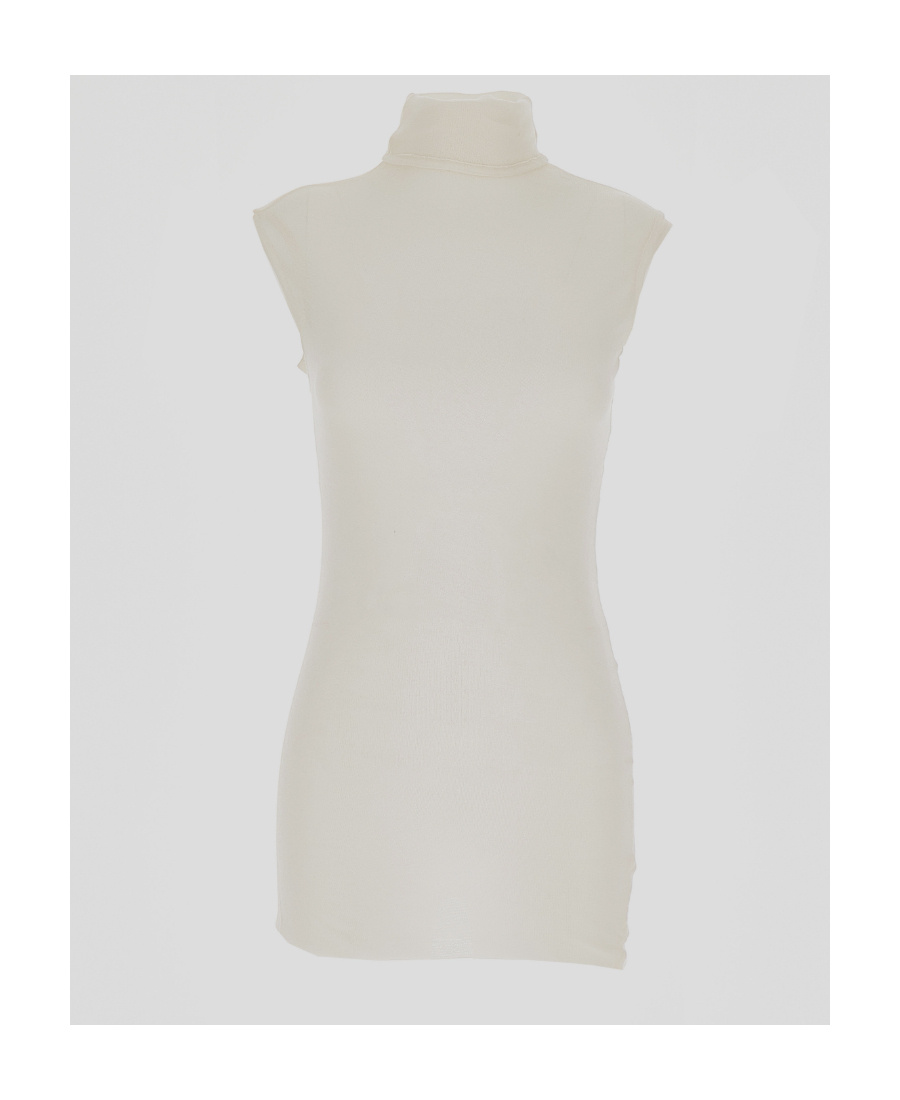 Ann Demeulemeester High-necked Vest In White