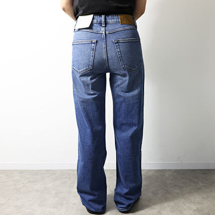 Calvin Klein Waistband Denim Trousers In Blue