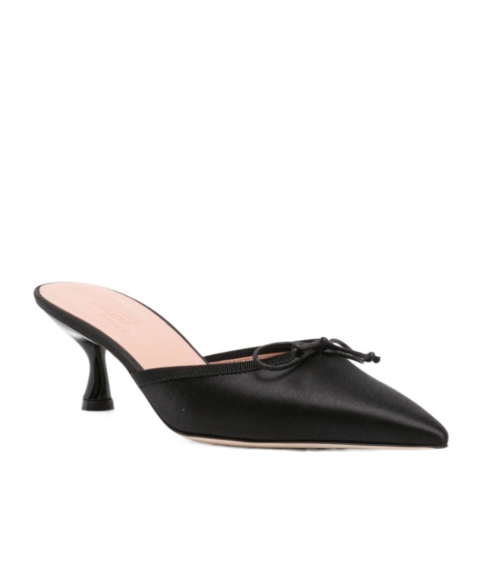 Malone Souliers Pointed Muller Shoes In Black