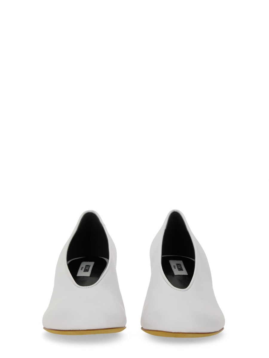 Moschino Couture Decollete Duck In White