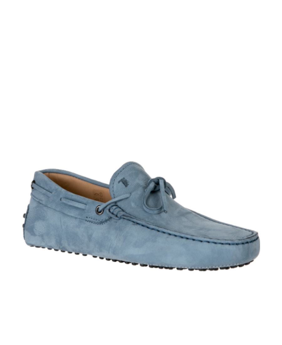 Tod's Gommino Suede Loafers In Gray