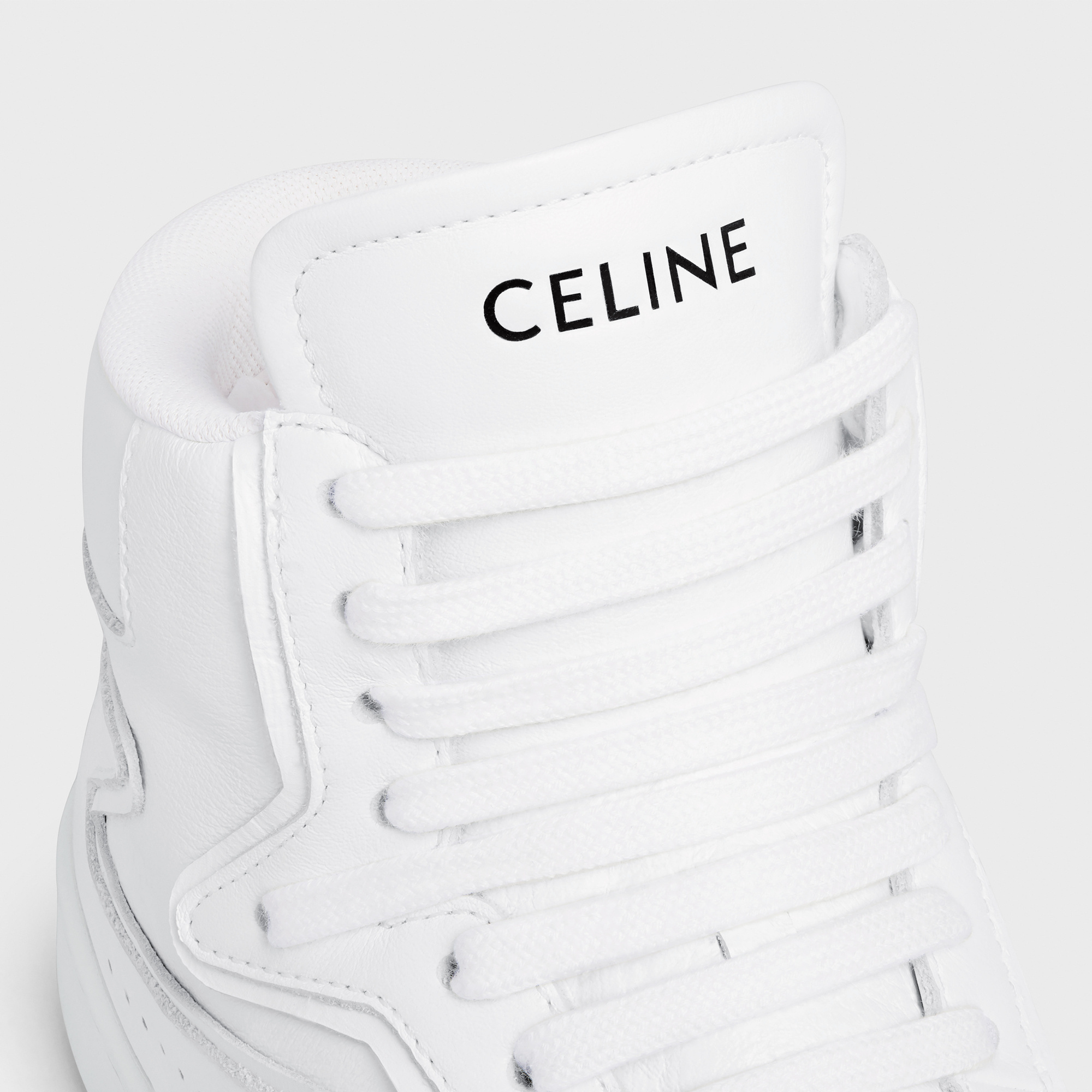 Celine Z High-top Leather Trainers In White