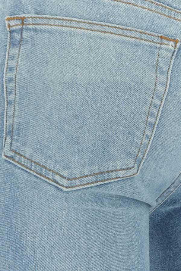 Re/done Slim-fit Cropped Jeans In Blue