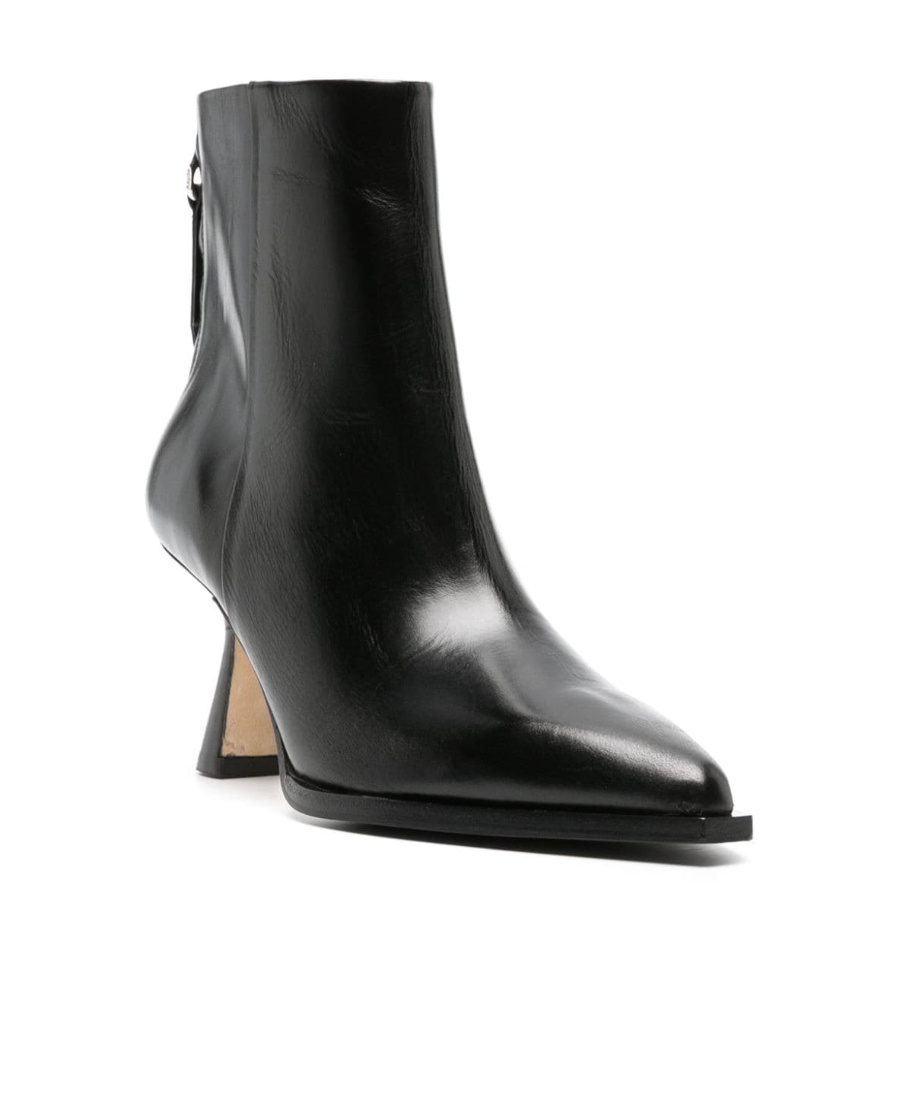 Aeyde Elina 55 Leather Ankle Boots In Black