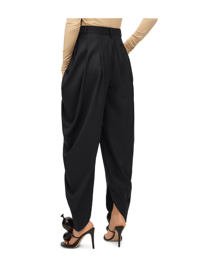 LOEWE DRAPED TROUSERS IN WOOL