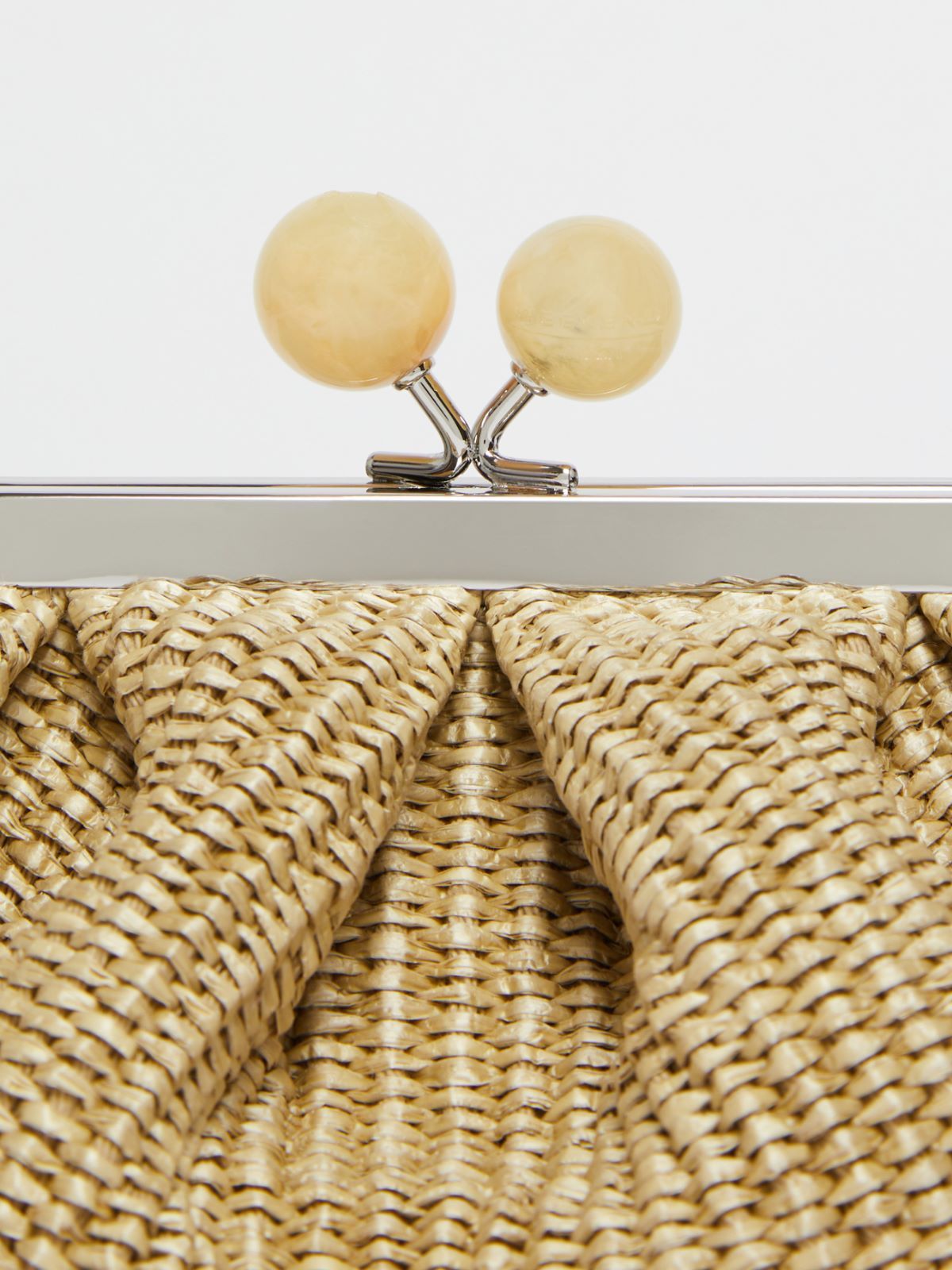 Weekend Max Mara Small Raffia-effect Pasticcino Bag