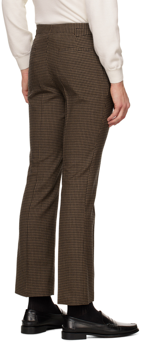 Paul Smith Checked Tailored Trousers In Black