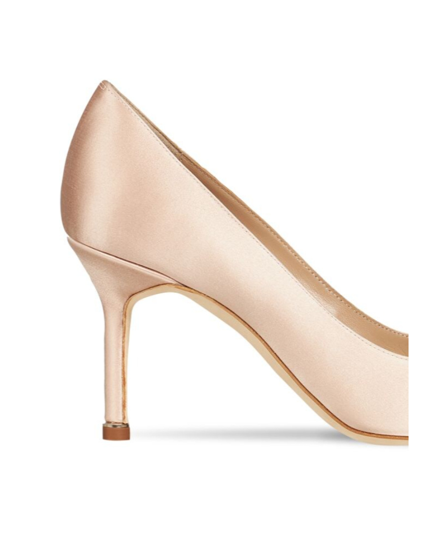MANOLO BLAHNIK LOGO POINTED HIGH HEELS