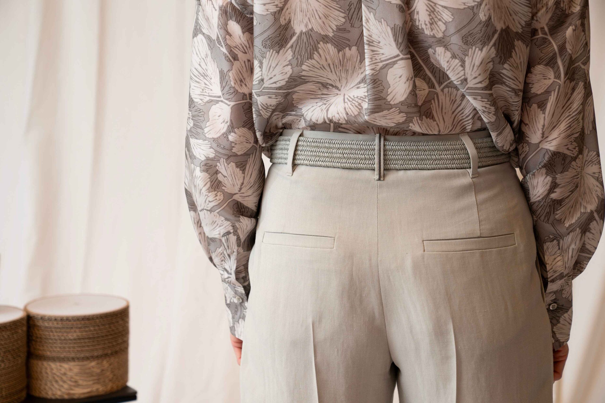 Brunello Cucinelli Pleated Casual Pants In Gray