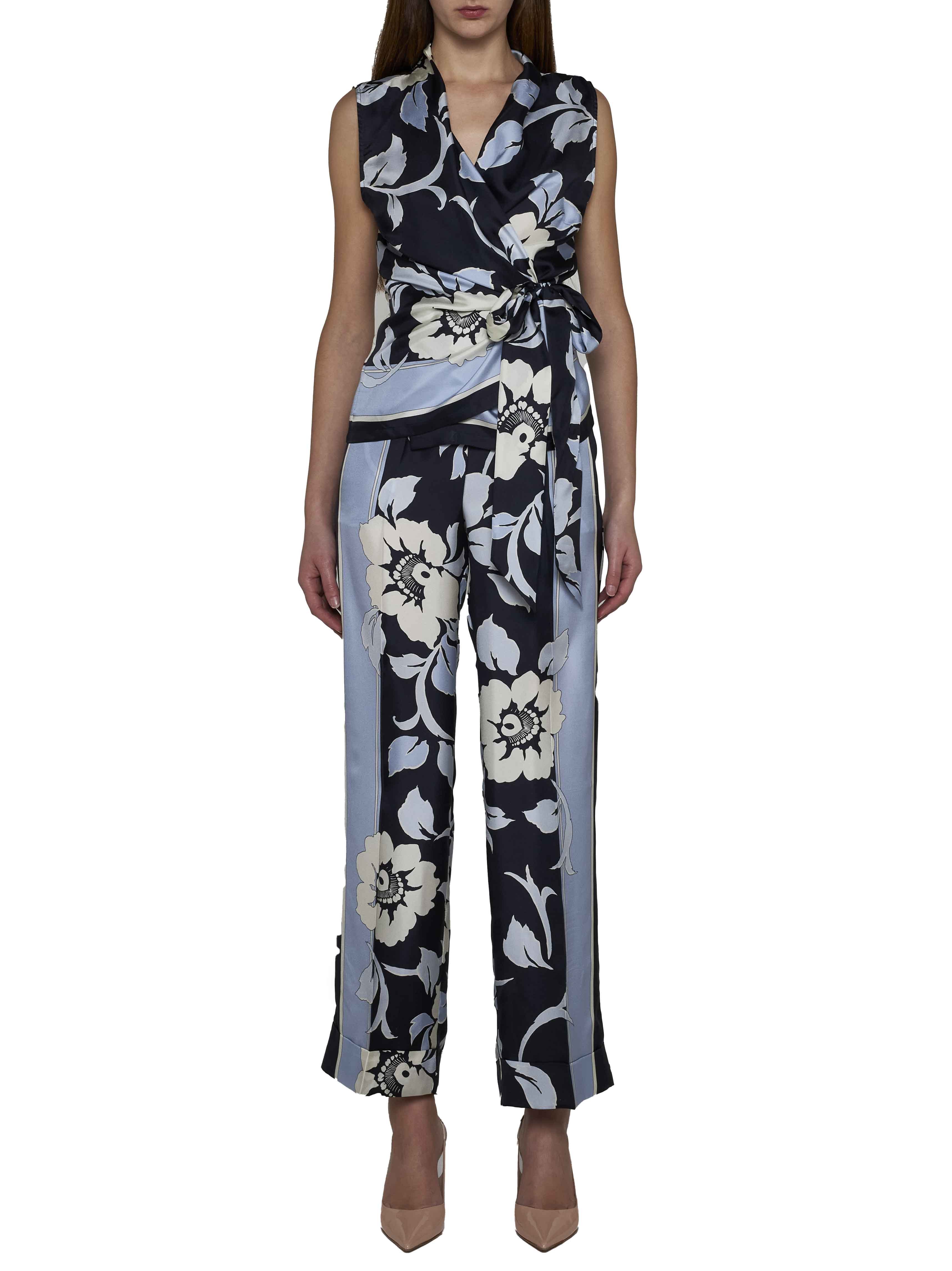 P.a.r.o.s.h P. A.r. O.s. H. Woman Pants Midnight Blue Size S Silk In Black