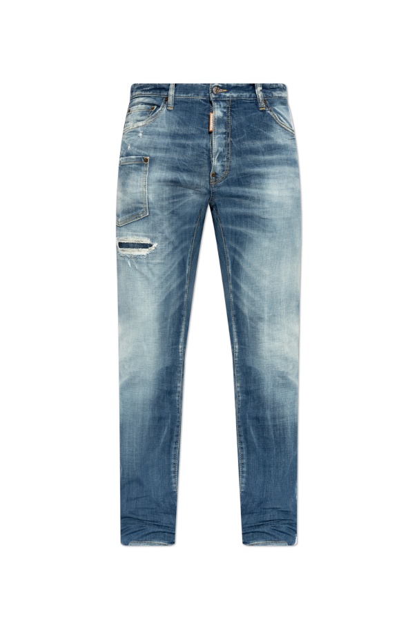 Dsquared2 Belt-loop Jeans In Blue