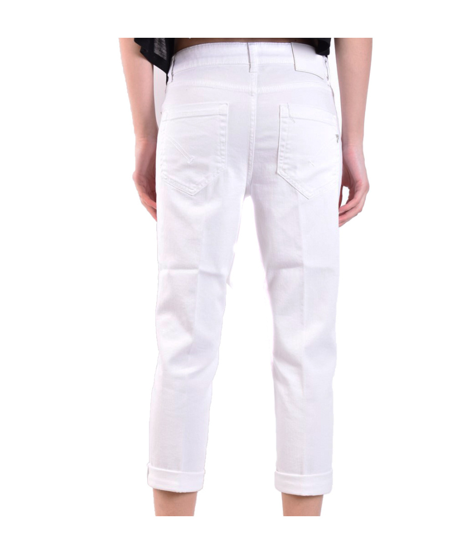 Dondup Logo Jeans In White