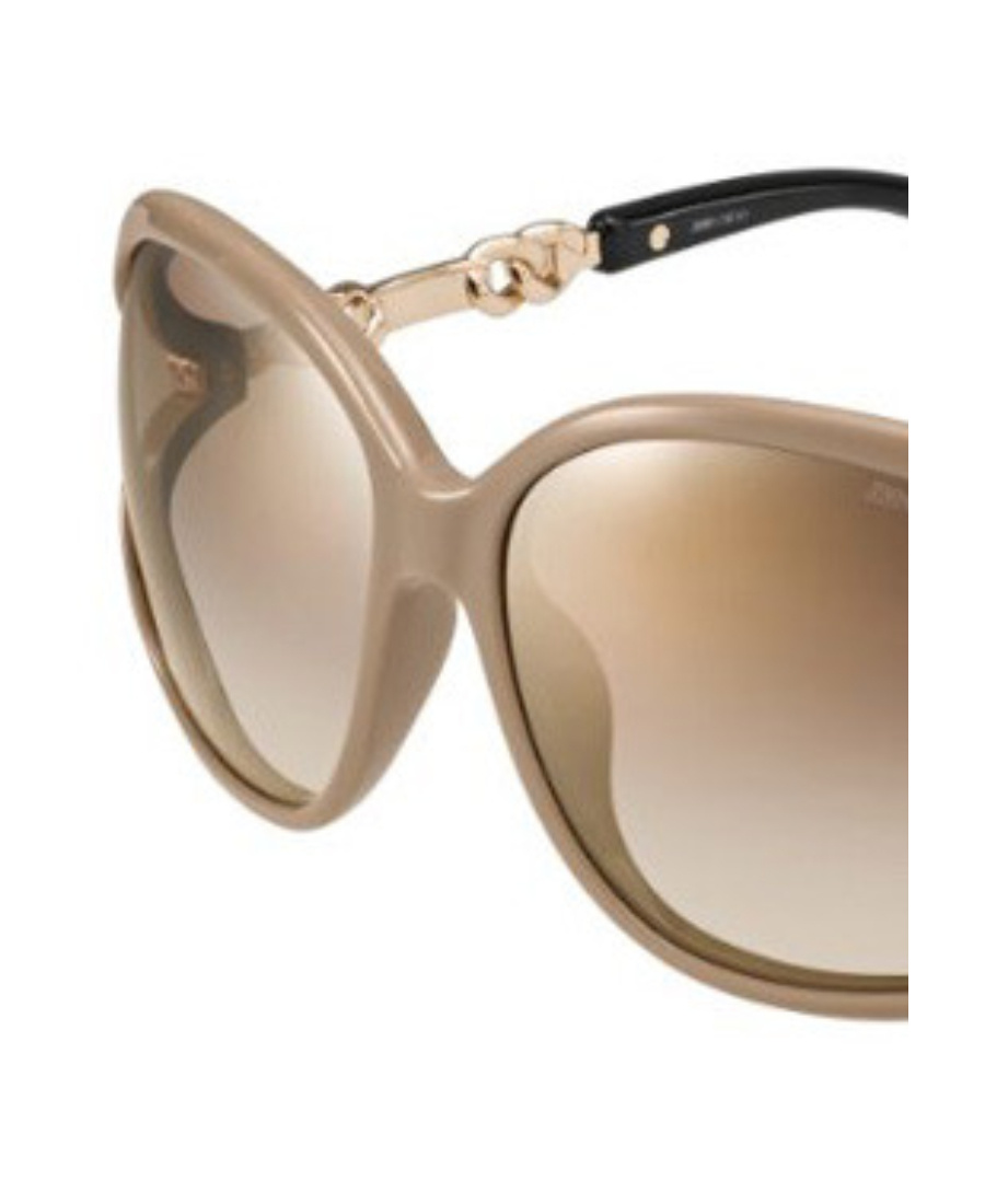 Jimmy Choo Round Sunglasses In Nude