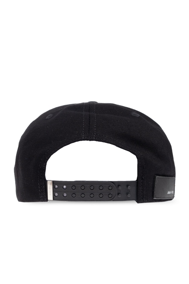 Amiri Spirit Black Baseball Cap With Logo Embroidery On The Front In Cotton Man