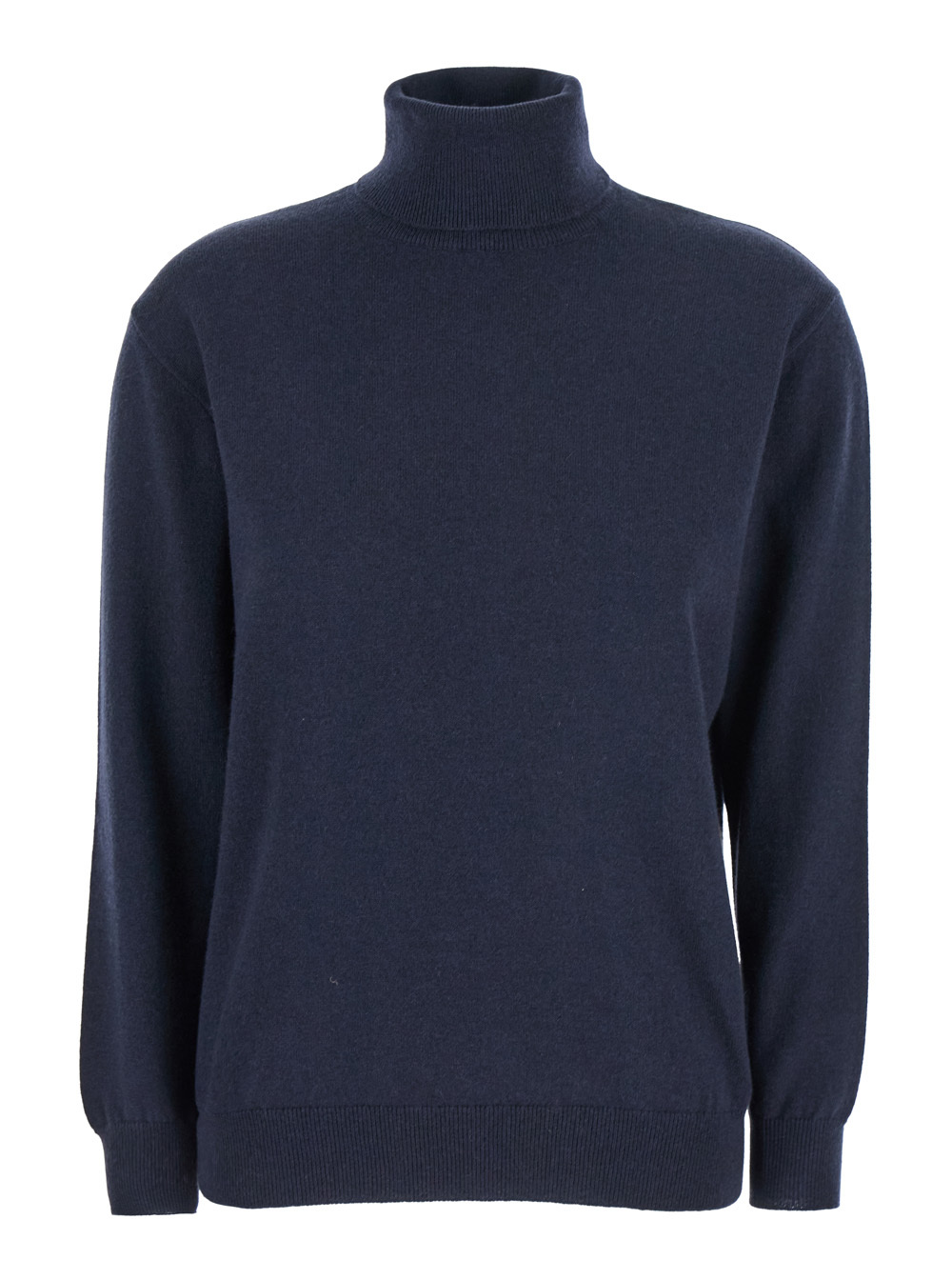 Brunello Cucinelli Blue Turtleneck Sweater In Blue