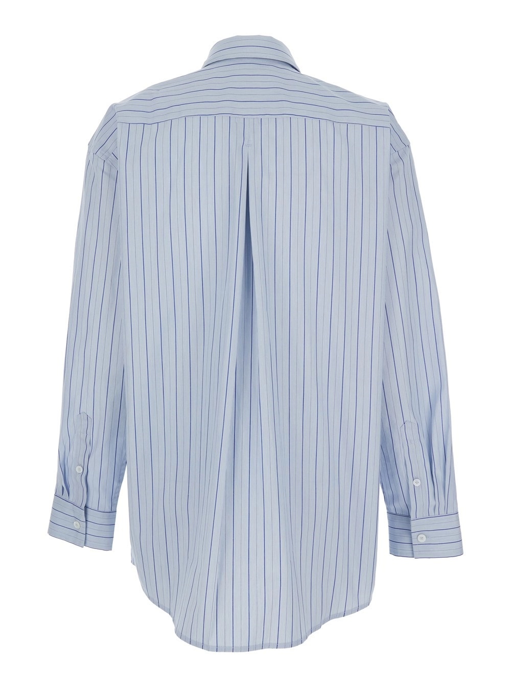 Totême Classic Striped Shirt In Blue