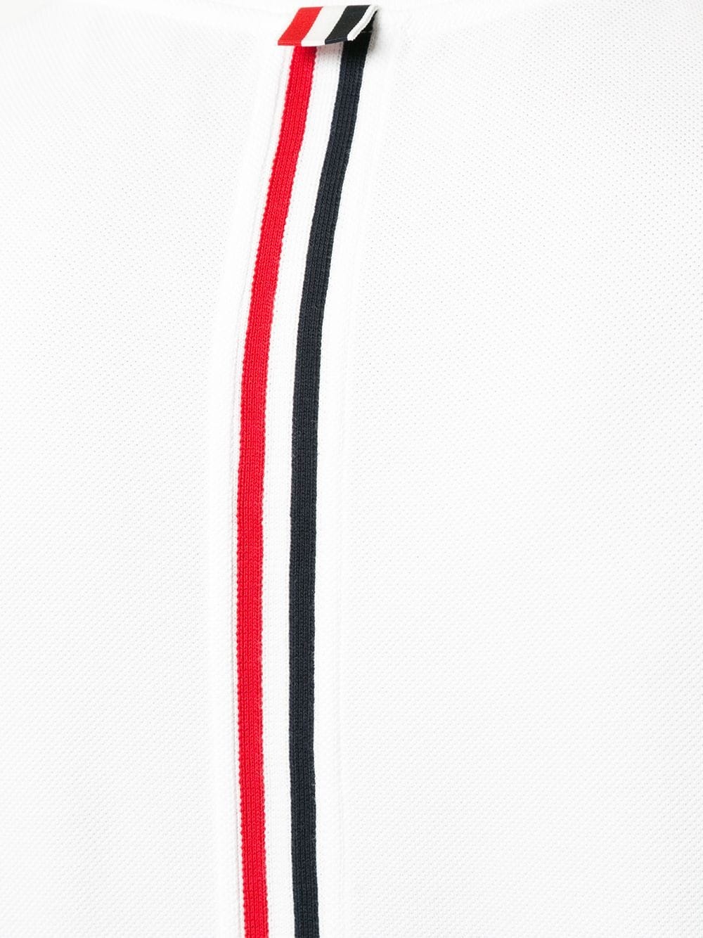 Thom Browne Central Striped T-shirt On The Back In White