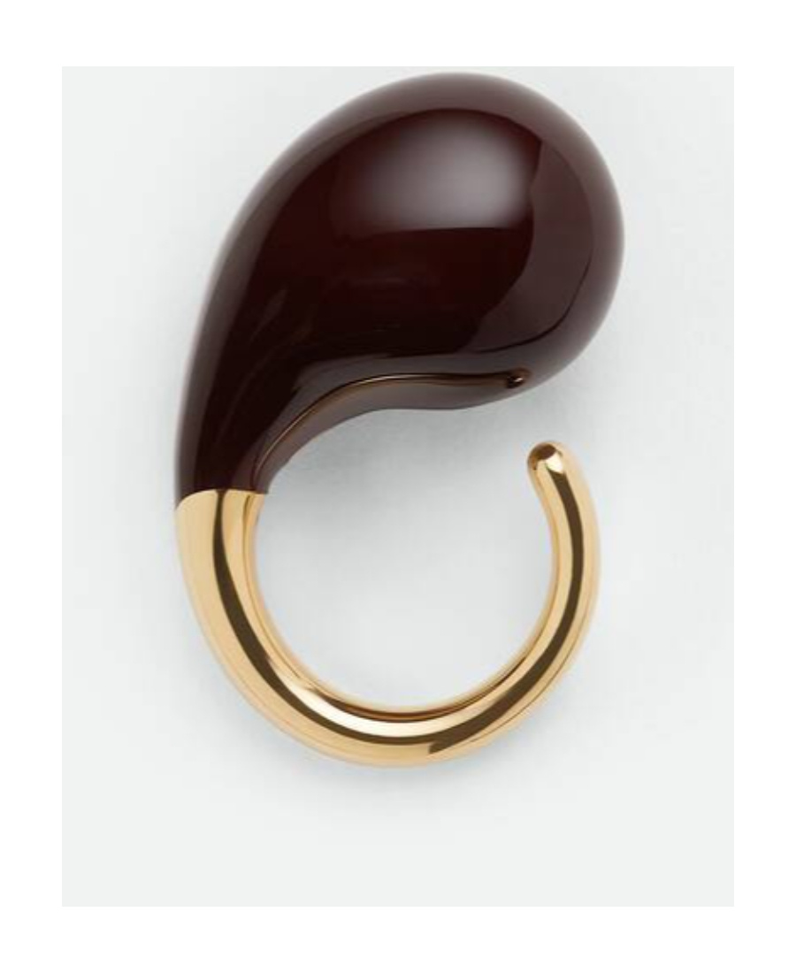 Bottega Veneta Logo Ring In Black