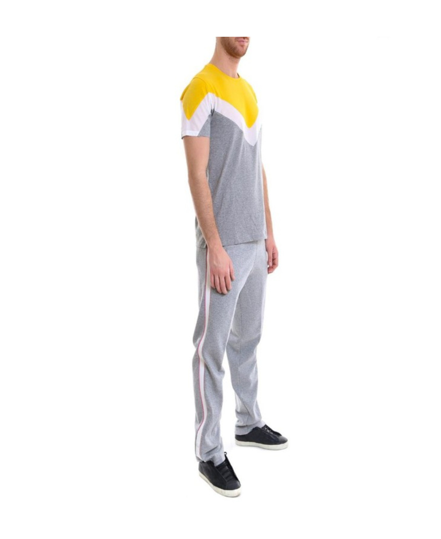 Valentino Side Striped Sweatpants In Gray
