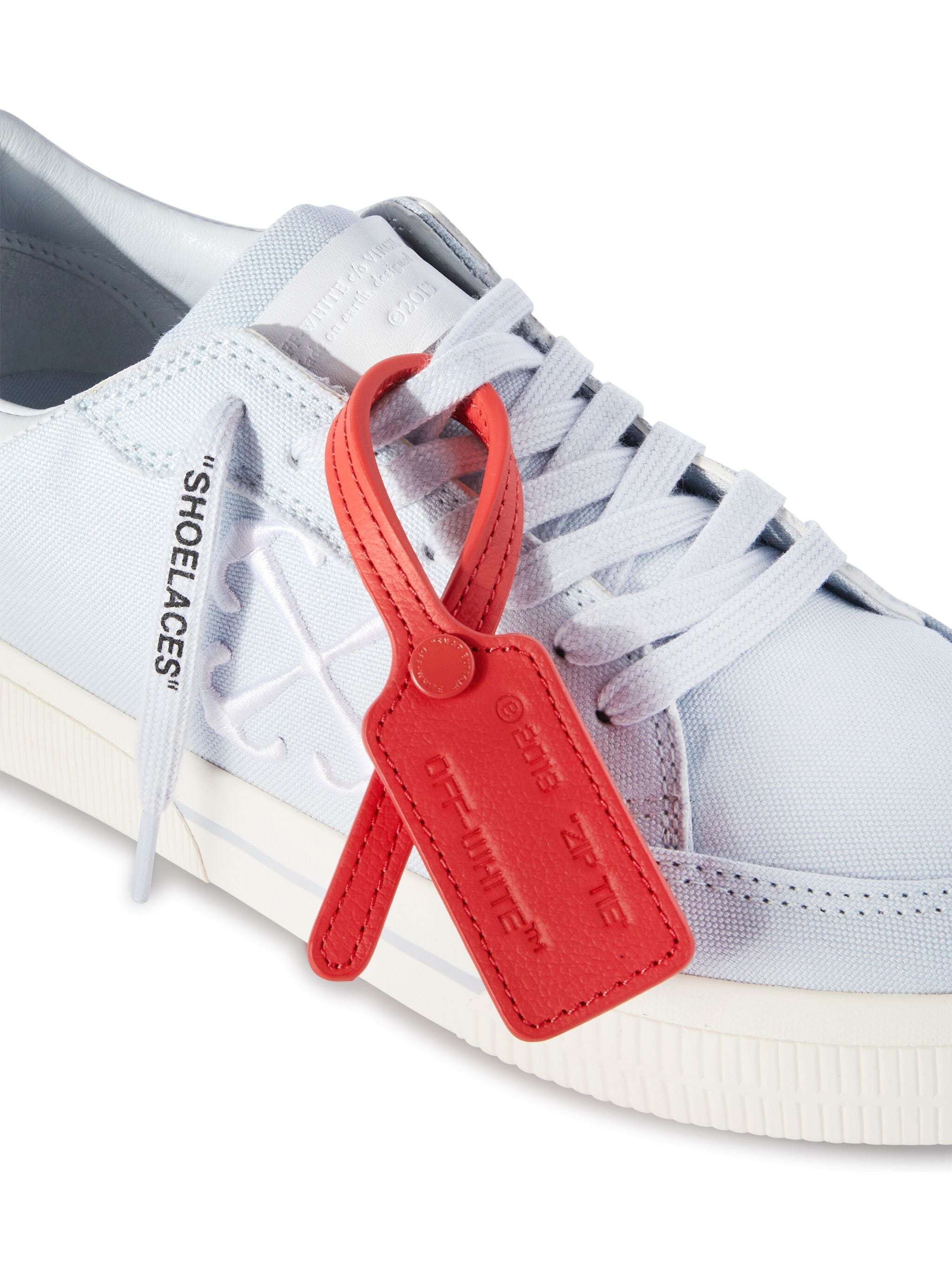 Off-white New Low Vulcanized Lace-up Sneakers In White