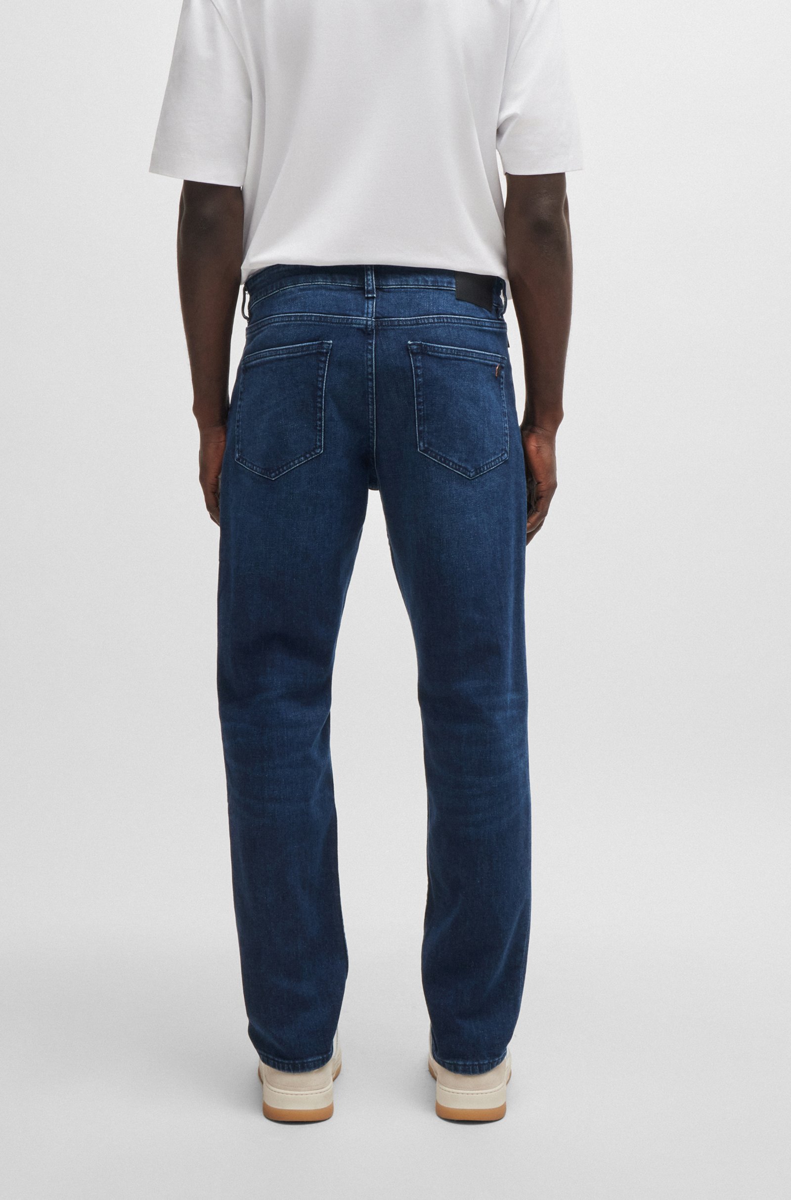 Shop Hugo Boss Troy Jeans In Blue
